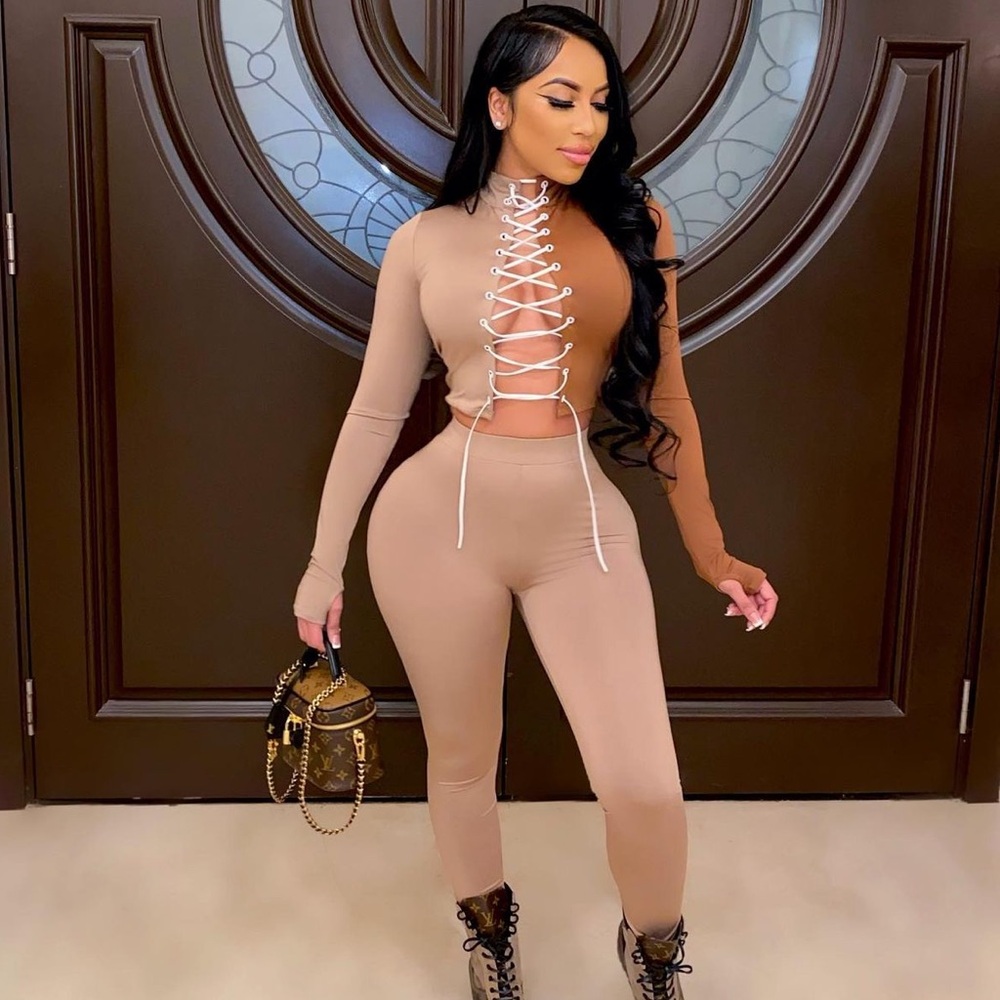 Two piece sexy leggings piece
